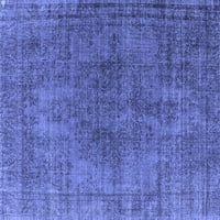 Ахгли Компанија Затворен Правоаголник Ориентални Сини Индустриски Површина Килими, 7'9'