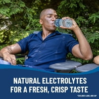 Планински бренд природна изворска вода, шишиња со пластични спортови со 23,7 унца