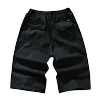 Мажи модна обична мулти -џеб патент тока карго панталони на отворено шорцеви со алатки за алатки мажи панталони плус големина
