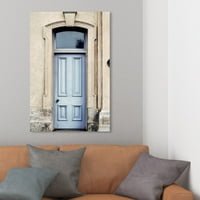 Архитектура и згради на Wynwood Studio and Budy Wall Art Canvas Prints 'The Lutual Blue Door' светска архитектура - сина, кафеава