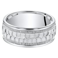 Машка зачукана шема удобност се вклопува во прстенот во среброто на Стерлинг