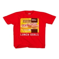 За ручек момчиња закуска за ручек со кратки ракави, графичка маица, 2-пакувања, големини 4-18