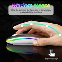 2.4 GHz & Bluetooth Глувчето, Полнење БЕЗЖИЧЕН LED Глувчето За Рампа 10. Исто Така Компатибилен СО ТВ Лаптоп Мак iPad про Компјутерски