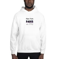 Три Боја Париз Њујорк Качулка Пуловер Дуксер Со Недефинирани Подароци