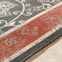 Уметнички ткајачи Аораки Црна традиционална 3'7 5'7 килим во областа