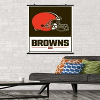 Кливленд Браунс - Логото Ѕид Постер, 22.375 34