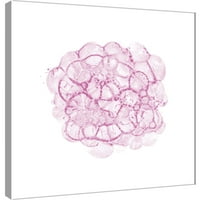 Слики, мобилни облаци во розова C, 20x20, украсна wallидна уметност на платно