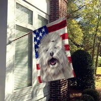Котон Де Тулеар Куче Американско Знаме Знаме Платно Куќа Големина