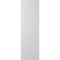 Ekena Millwork 18 W 56 H TRUE FIT PVC SINGE PALLE PANEL HERRINGBONE модерен стил фиксирани ролетни за монтирање, градско сиво