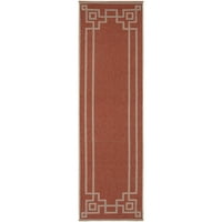 Уметнички ткајачи Алфреско цврста област килим, 'рѓа, 2'3 11'9