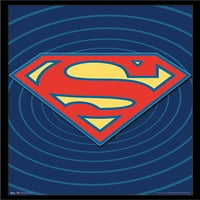 Стрипови-Супермен - Класичен Лого Ѕид Постер, 22.375 34