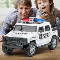 Биплут Симулација Полиција - Автомобил Возило Повлечете Камион Модел Деца Играчка Божиќ Подарок