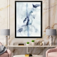 Дизајн Апстракт на облаци темно сина боја IV 'модерен врамен уметнички принт