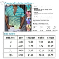 Машка Мода за мажи Хавајски Краток Ракав Пролет Лето Кошула За Печатење На Плажа Обични Блузи кошули за мажи