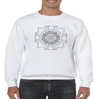 Shri Yantra Sweatshirt Men -Spideals Designs, машки медиум