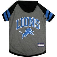 Миленичиња прва nfl Детроит лавови NFL Hoodie Tee кошула за кучиња и мачки - кул маица, екипи - екстра мала